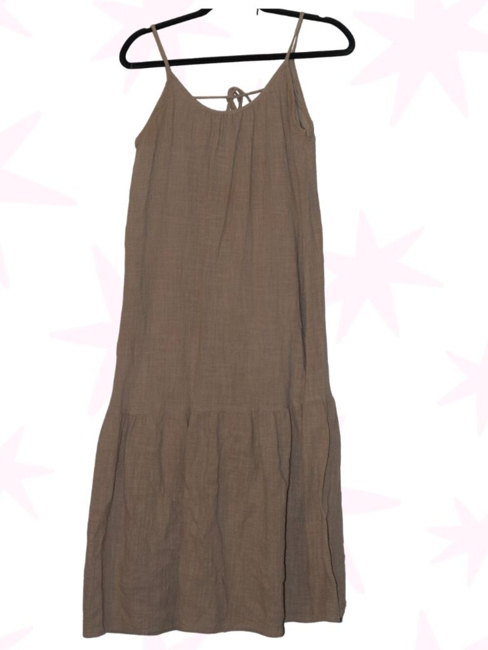Altar'd State spaghetti strap gauzy knee length dress S